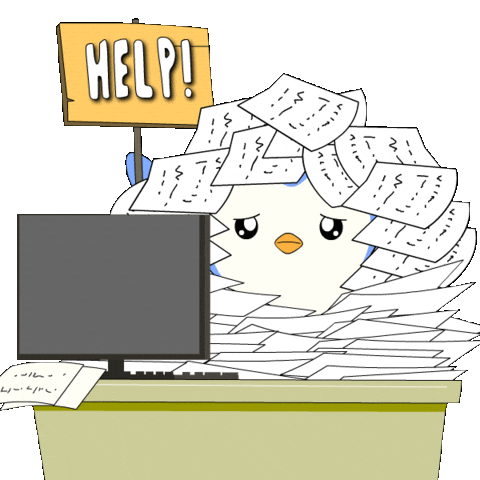 Work Help Sticker by Pudgy Penguins