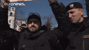 come with me demonstration GIF by euronews