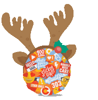 Christmas Ball Sticker by StickerGiant