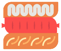 Hot Dog Bun Sticker by Explore Seattle Southside