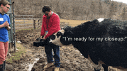 CatskillAnimalSanctuary animal hug vegan sheep GIF