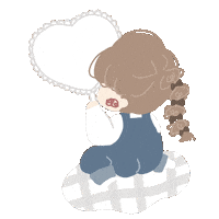 白 Love Sticker