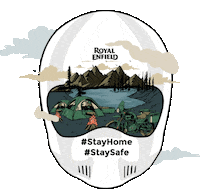 Stay Home Sticker by Royal Enfield