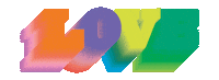Typography Love Sticker by Yoni