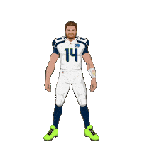 Seattle Seahawks Hello Sticker by SportsManias