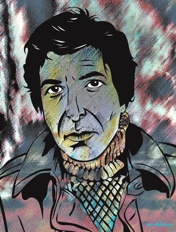 sad leonard cohen GIF by PEEKASSO