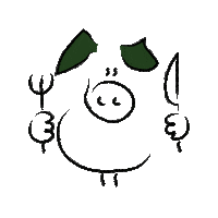 Food Pig Sticker by Vulcano Schinken