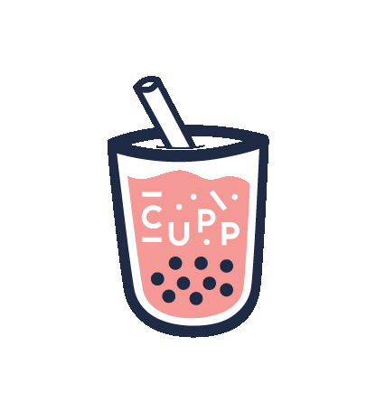 CuppBubbleTeaUK giphyupload boba bubble tea cupp bubble tea Sticker