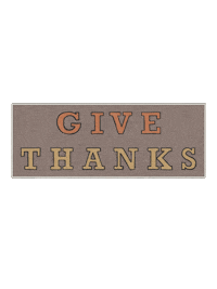 Give Thanks Sticker