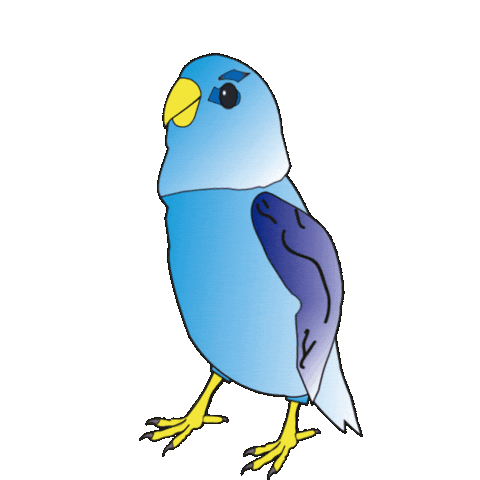 Blue Bird Dancing Sticker by GT8Studios