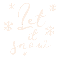 Let It Snow Christmas Sticker