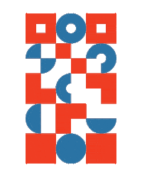 Primary Colors Circle Sticker by Poketo