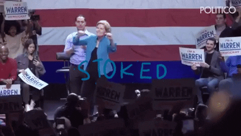 eringraceburns giphygifmaker giphyattribution elizabeth warren GIF