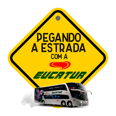 Eucaturoficial giphyupload viagem transporte onibus Sticker