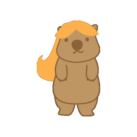 unswwit hair willow wit wombat Sticker