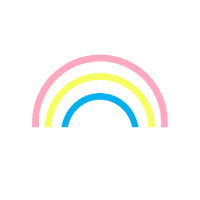Rainbow Neon Sticker