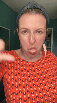 Raspberry Thumbs Down GIF by janinecoombes