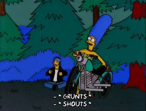 homer simpson fighting GIF