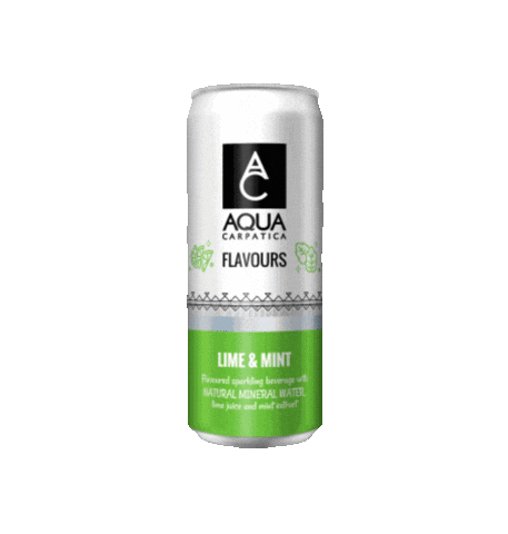 Soft Drink Mint Sticker by AQUA Carpatica