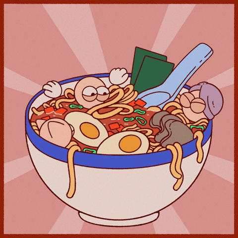 Globkins giphyupload egg relaxing noodles GIF