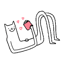 cat resting Sticker by Lizz Lunney