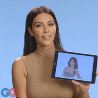 kim kardashian hair flip GIF by GQ