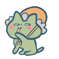 Cat Sticker by elodie shanta