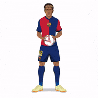Fc Barcelona Football GIF by SportsManias