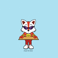 Fox Waving GIF by VeeFriends