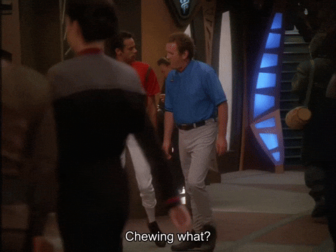 Star Trek Chewing GIF by Goldmaster
