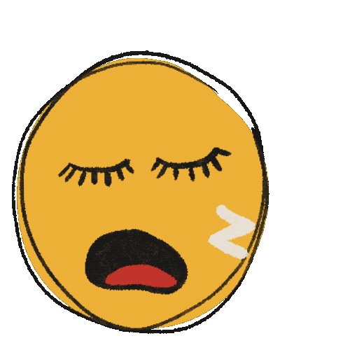 Sleepy Face Sticker
