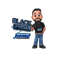 Black Sticker by jomedlog
