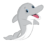 Dolphin Sticker by Dogwood Elementary School
