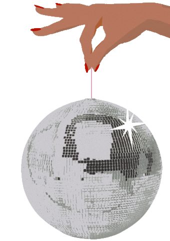 prideclassical giphyupload sparkle hand glitterball Sticker