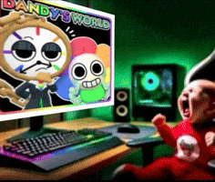 DMAshura dandys world dmashura sticker baby cried over dandy GIF