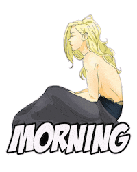 Sleepy Good Morning Sticker