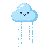 Rain Cloud Sticker by SVGator