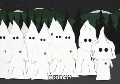 rally kkk GIF by South Park 