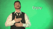 sign language enjoy GIF by Sign with Robert