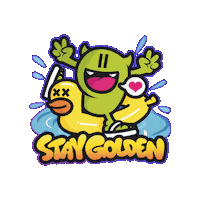 Rubber Duck Miami Sticker by TheTatuTribe