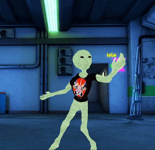 kinetoons giphyupload dance alien dance party GIF