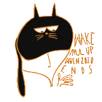 Cat Halloween Sticker