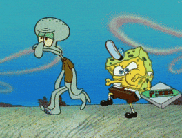 sponge bob pizza GIF