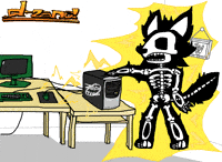 dangerzonee cartoon shocked shock computer GIF