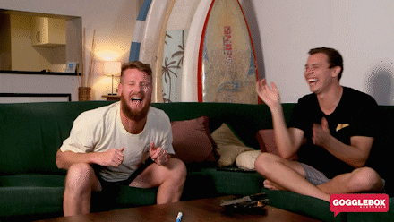 Laughing GIF by Gogglebox Australia