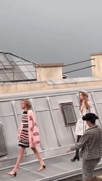 Prankster Crashes Chanel Catwalk at Paris Fashion