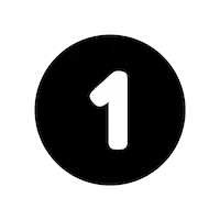 Number Blanco Sticker