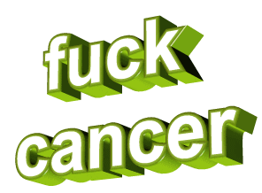 fuck cancer Sticker by AnimatedText