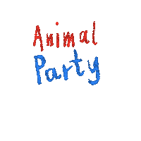 Party Animal Sticker by E MERLIN MURRAY