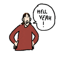 Hell Yeah Tomas Sticker